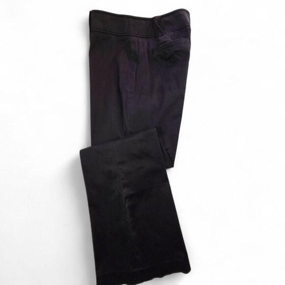 Ann Taylor Stretch Lindsay Bootcut Black Flared Pants Size 14 Cotton Spandex - Picture 6 of 9